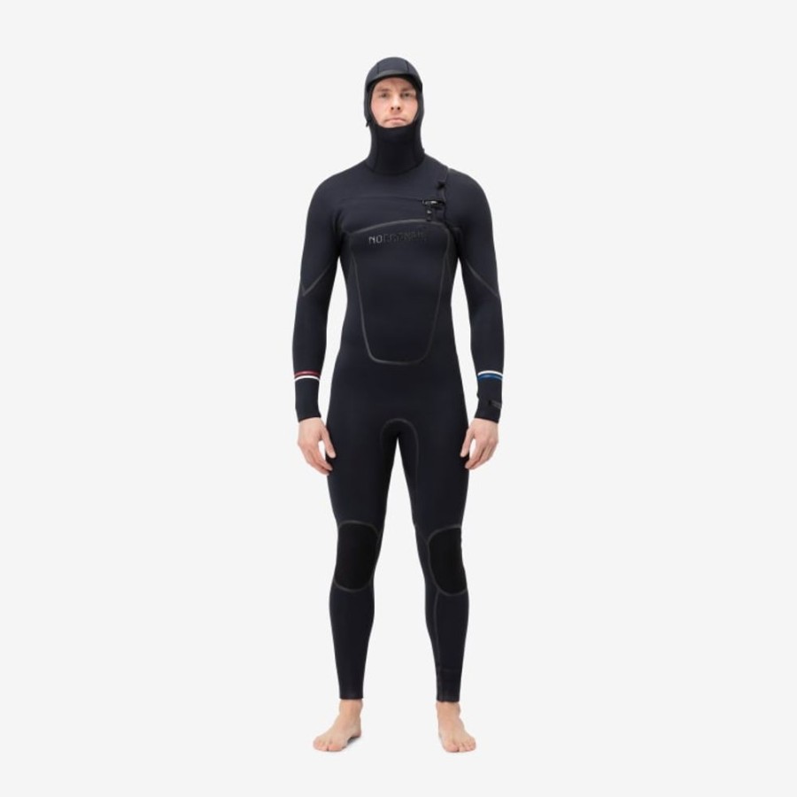 Herre NORRONA  | Unstad 5.5/5/4 Hooded Wetsuit M'S Caviar Black
